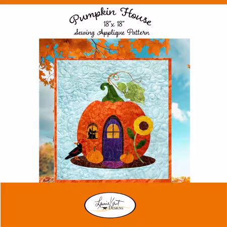 Pumpkin House -Sewing Applique Pattern