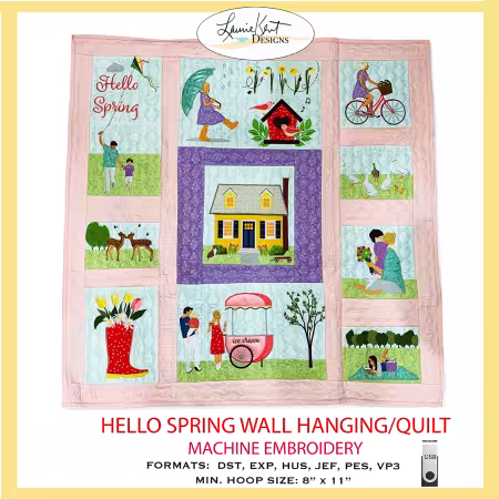 Hello Spring Quilt Design