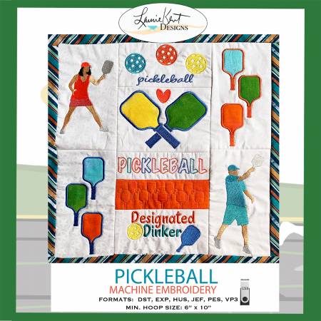 Pickleball Fun Embroidery