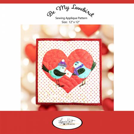 Be My Loverbird Sewing Applique Pattern