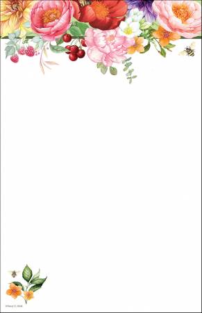 Floral Note Pad 5-1/2in X 8-1/2in
