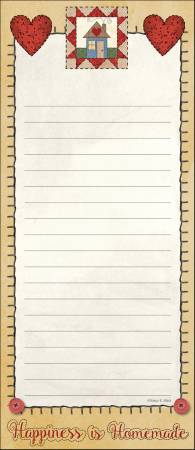 List Pad Quilt 3-3/4in x 8-3/4in