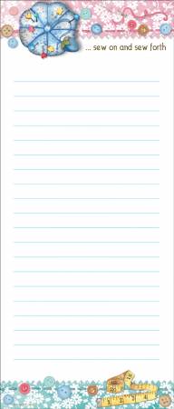 Magnetic List Pad Sew On and Sew Forth