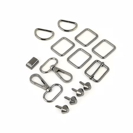 Daphne Handbag Hardware Kit Gunmetal