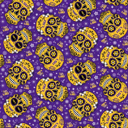 Louisiana Sugar Skulls Cotton
