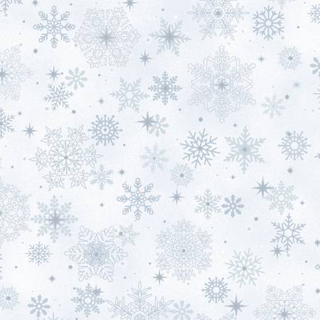 Sky Minky Medley Snowflake