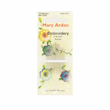 Mary Arden Embroidery / Crewel Needles Sz 5/10 16ct
