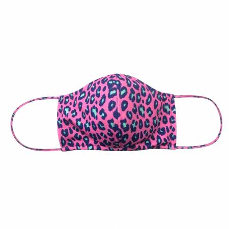 Hot Pink Leopard Adjustable Mask