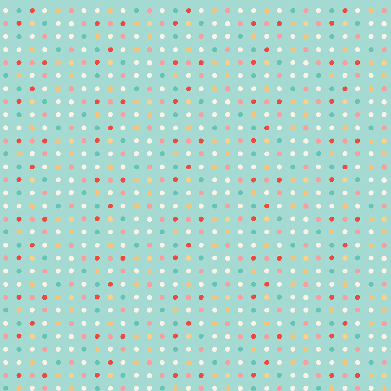 Teal Polkie Dots