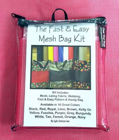 Fast and Easy Fuschia Mesh Bag Kit