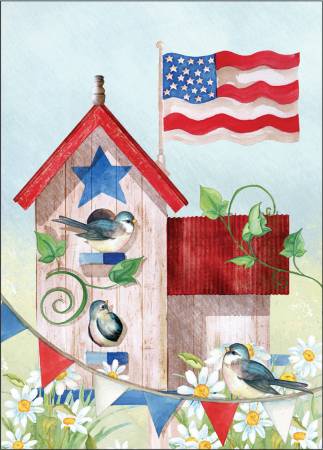 Patriotic Birdhouse Note Cards