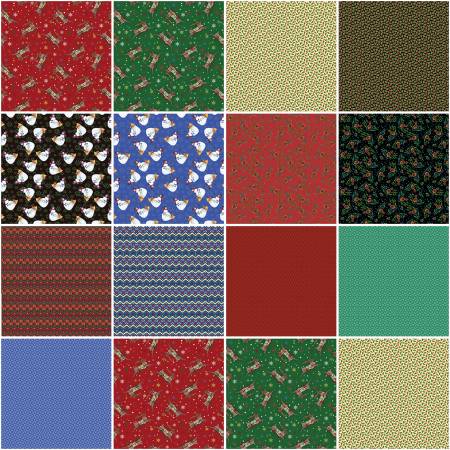 10in Squares Merry & Bright, 42pcs/bundle
