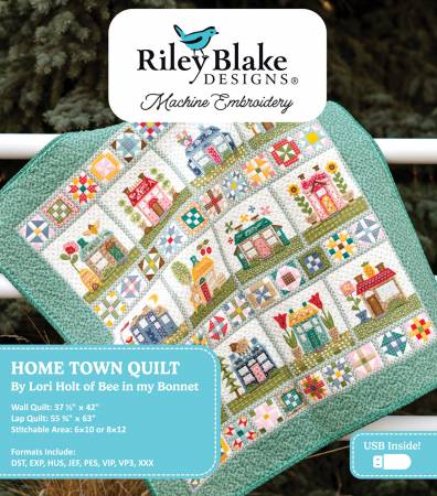 Home Town Quilt Projects - Machine Embroidery USB