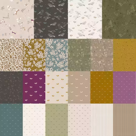 10in Squares Meadow, 42pcs/bundle