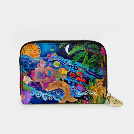 Sea Goddess Zipper Card Wallet