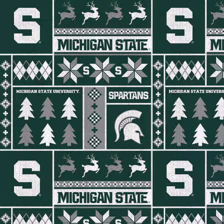 NCAA Michigan State Ugly Sweater Fleece