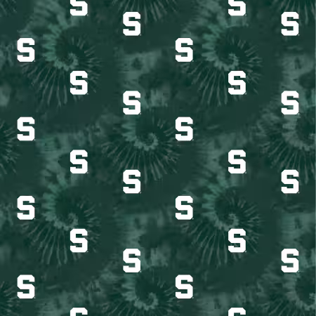 NCAA-Michigan State Tye Dye Cotton