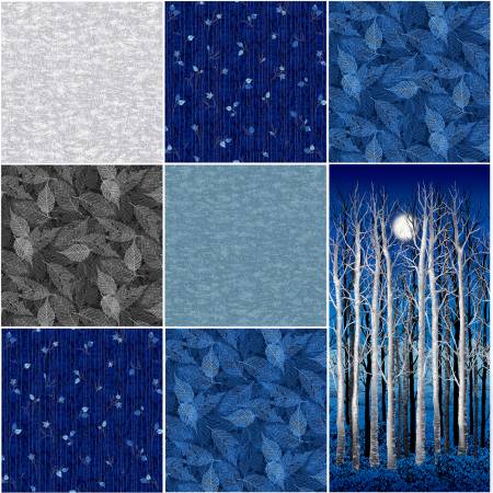 10in Squares Midnight Woods, 42pcs/bundle