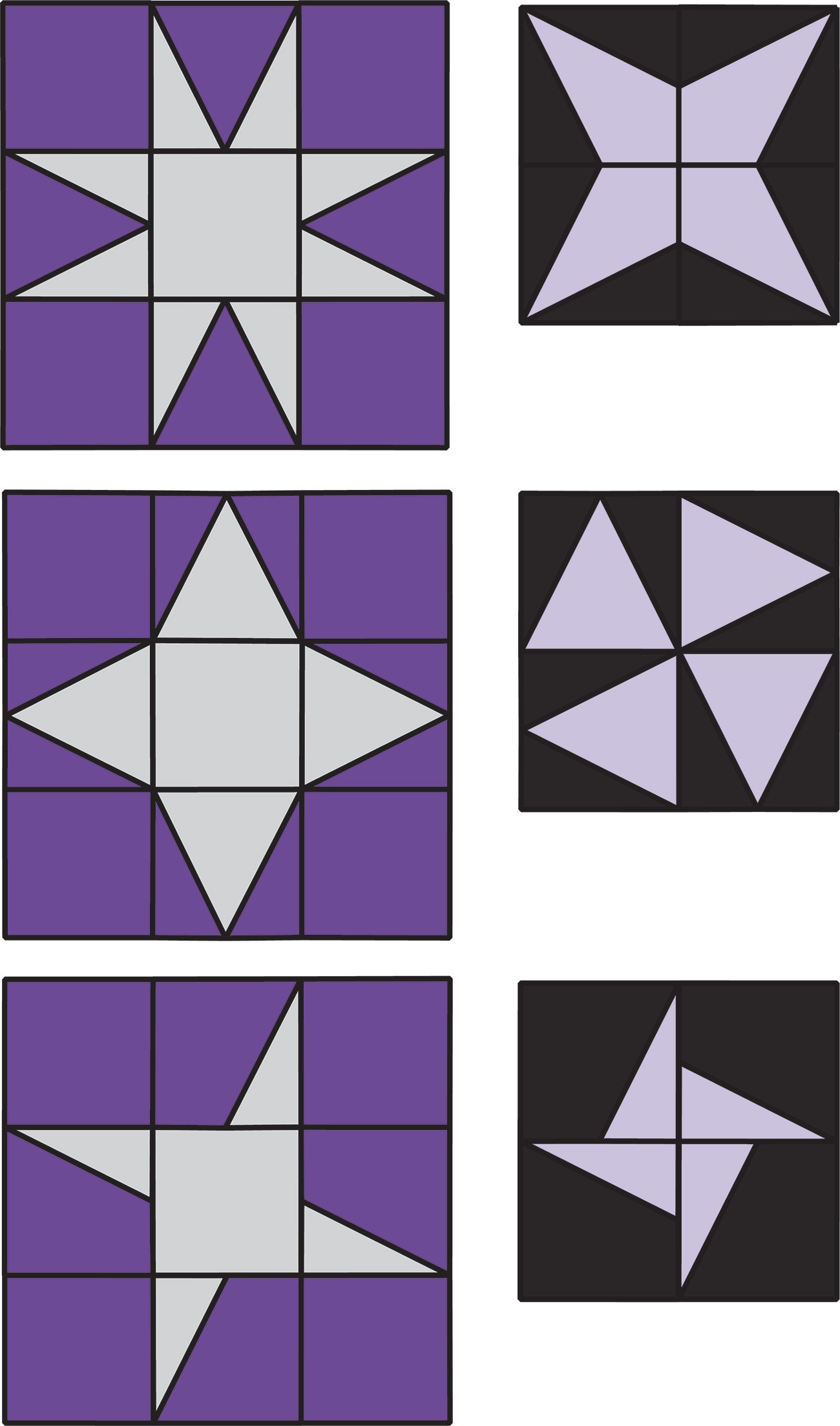 Perfect Patchwork Templates Set R Peaky & Spike By Michell, Marti