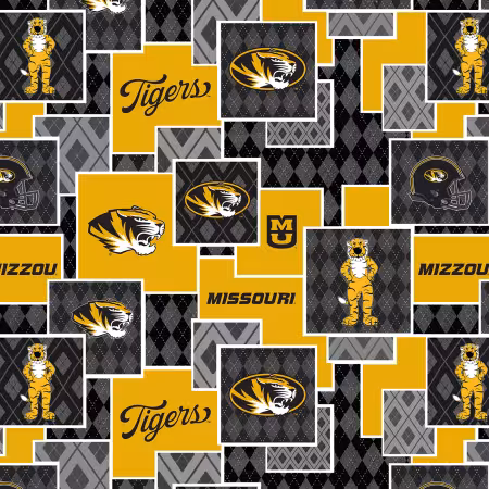NCAA Missouri Argyle Boxes Cotton
