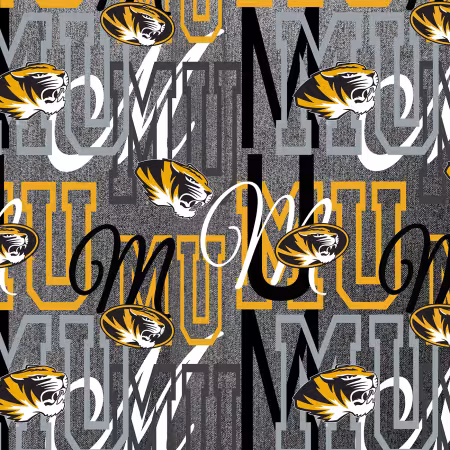 NCAA Missouri Letters Cotton