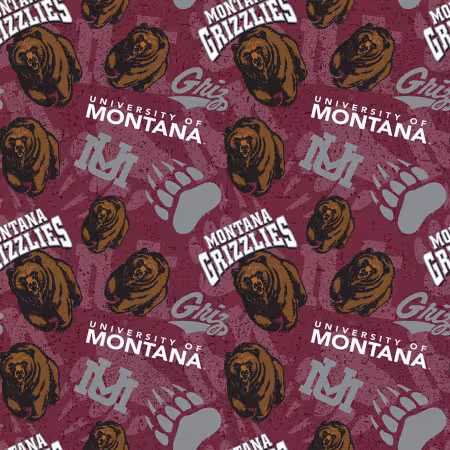 NCAA-Montana Grizzlies Tone on Tone Cotton