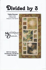 Divided By 3 Table Runner By Nichols Kari