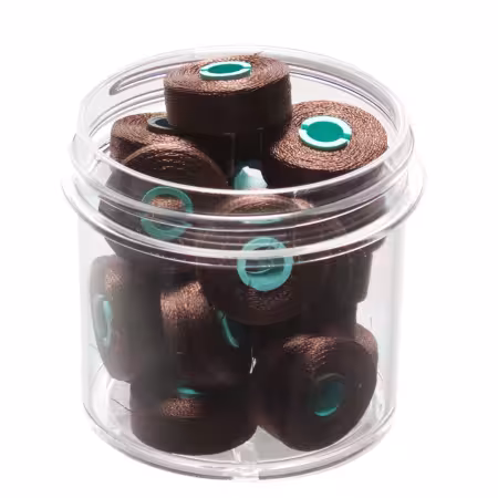 Magna-Quilt Delights Style L 74yd Pre-wound Bobbin Dark Brown 20 Jar