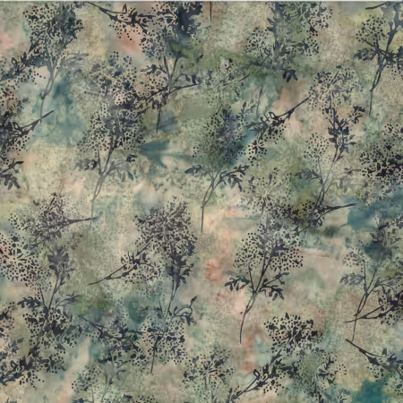Woodland Batiks Queen Ann'S Lace River Rock