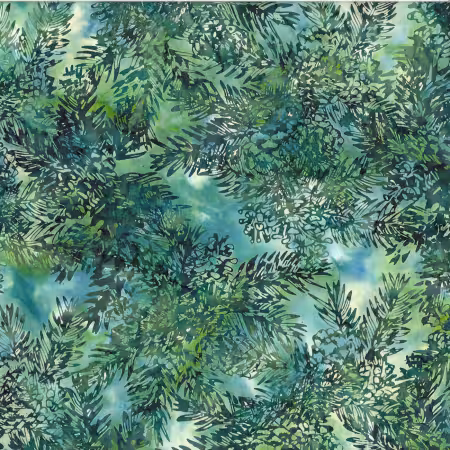 Woodland Batiks Pine Cones Chamomile