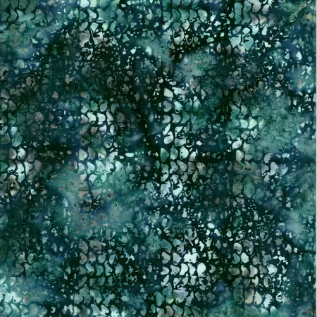 Woodland Batiks Salmon Skin Teal