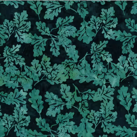 Woodland Batiks Acorn & Leaves Mallard