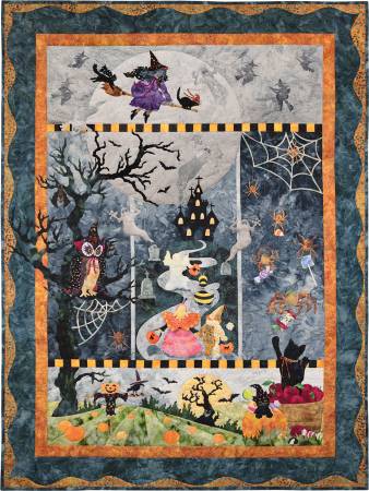 Once in a Boo Moon, 46-1/2in x 61-1/2in, fabric for 1 kit