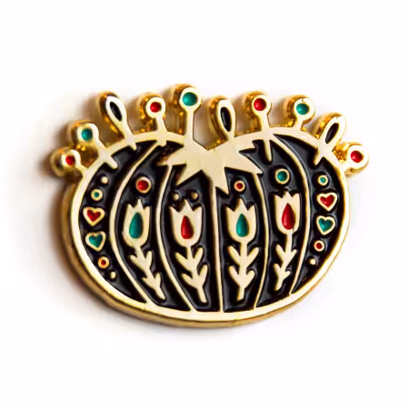 Pin Cushion Enamel Pin