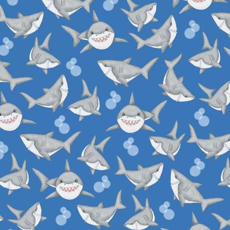 Blue Sharks Comfy Flannel