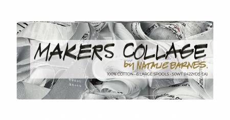 Maker Collage by Natalie Barnes Thread Collection 50wt 6 Large Spools