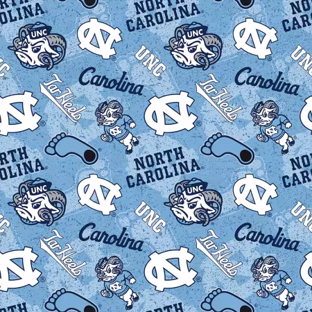 NCAA-North Carolina Tar Heels Tone on Tone Cotton
