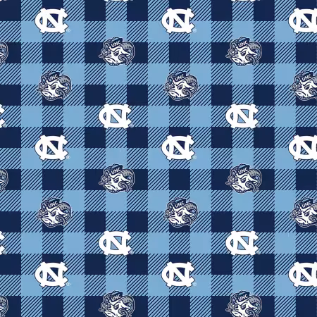 NCAA-North Carolina Tar Heels Buffalo Plaid Fleece