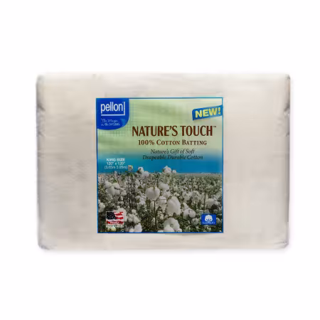 Pellon Natures Touch 100% Natural Cotton Batting King-Sized 120in x 120in