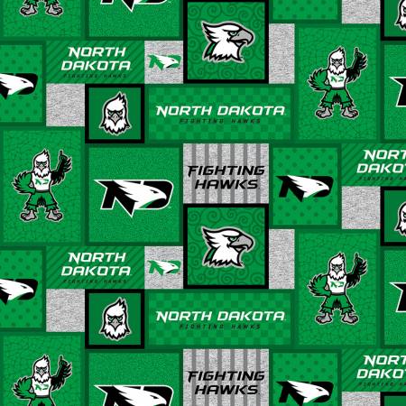 NCAA-North Dakota Fighting Hawks College Patch Fleece