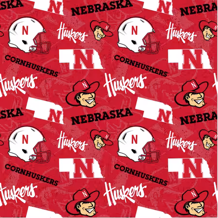 NCAA Nebraska Tone on Tone Cotton
