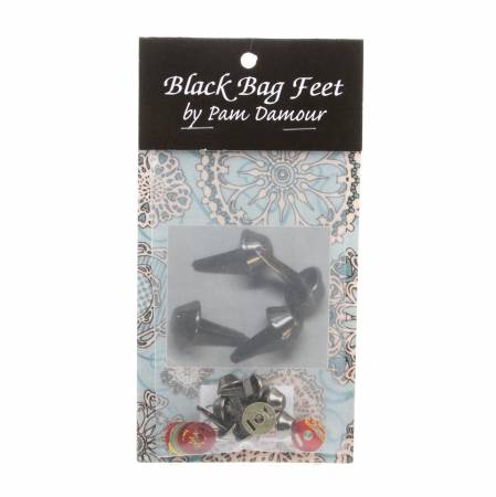 Bag Feet 1/2 Black 8 per pack