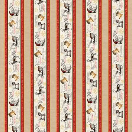 Multi Season Noel Greetings Stripe
