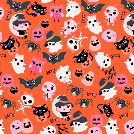 Orange Boos With Bows