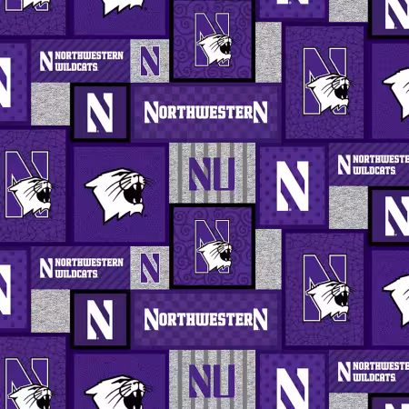 NCAA-Northwestern Wildcats College Patch Fleece