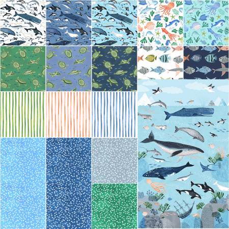 Assortment Oceans Away 18pcs x 15yds