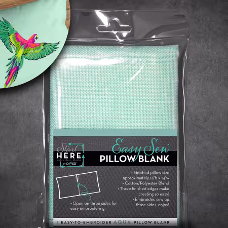 OESD Easy Sew Pillow Blank Aqua