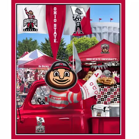 Ohio State Buckeyes Tailgate Panel 36in x 44in Digitally Printed