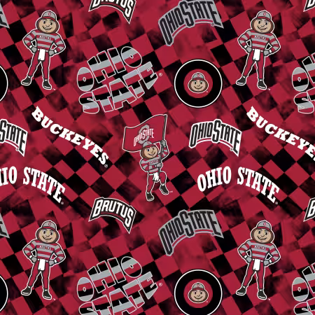 Ohio State Check allover-Cotton