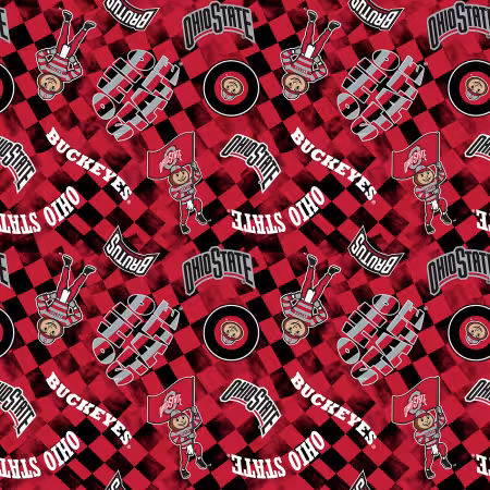 NCAA-Ohio State Red Canvas Duck Cloth Cotton